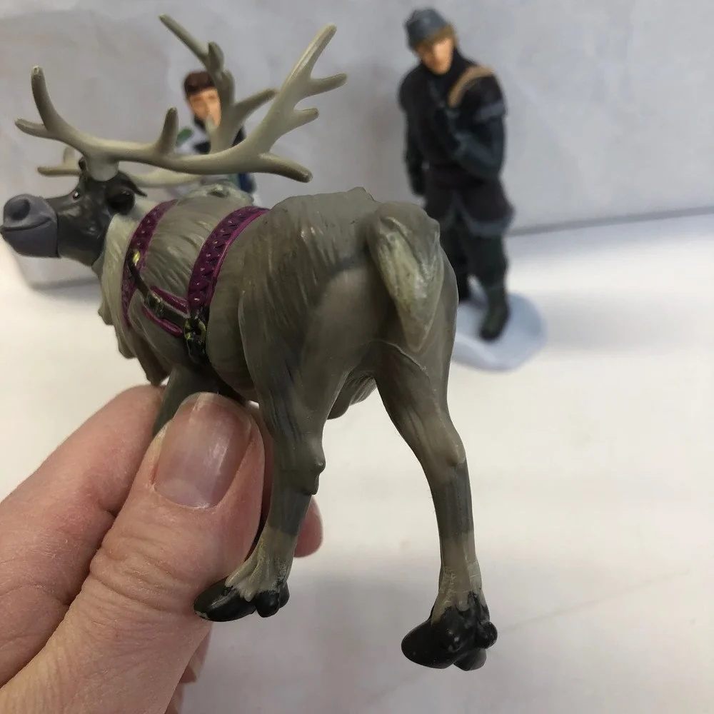Lot Of 3 Disney Frozen Figurines Sven Reindeer Kristoff Prince 4